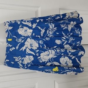 Vintage Old Navy Pleated Tropical Flower Skirt, Size 2